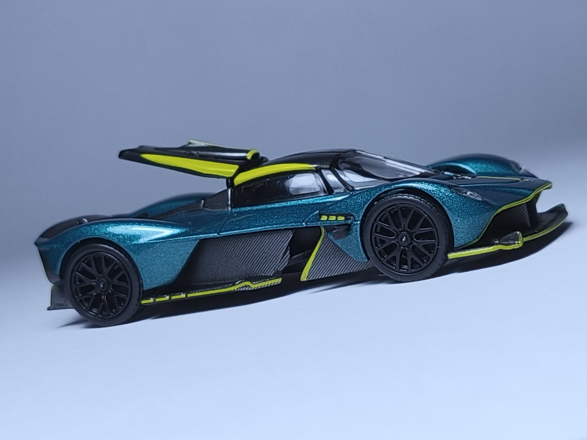 Pop Race Aston Martin Valkyrie in Green by Premium Model Garage