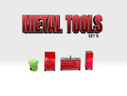  American Diorama Metal Tools Set B